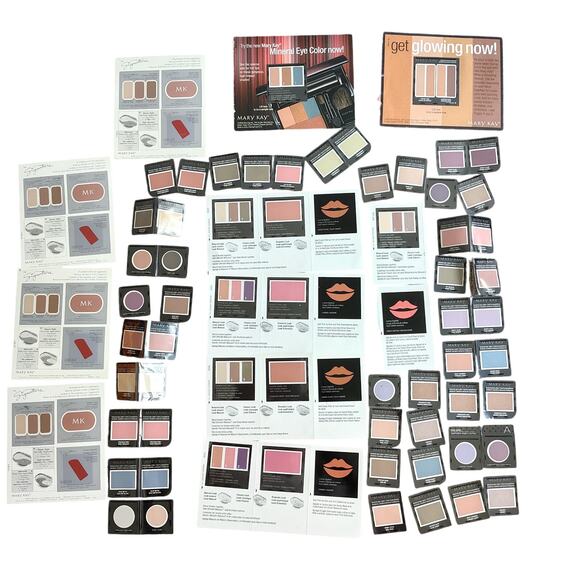 Mary Kay 60+ Samples Eye, Lip, Cheek Color Lot Assorted Variety Consultant 05,07 - Picture 1 of 11